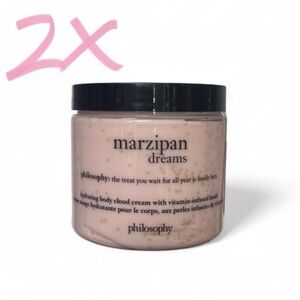 2x Philosophy MARZIPAN DREAMS hydrating body cloud cream 16 Oz